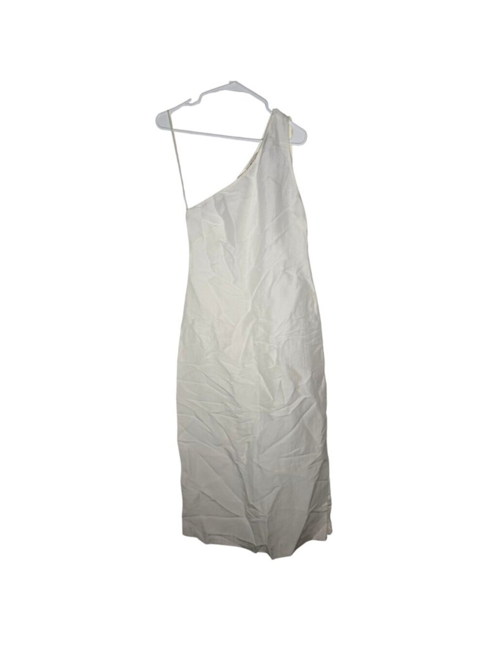 Madewell One-Shoulder Midi Dress Women's Size 0 in Lighthouse White NWT! - Picture 2 of 6